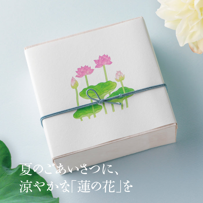 夏のごあいさつに、涼やかな『蓮の花』を