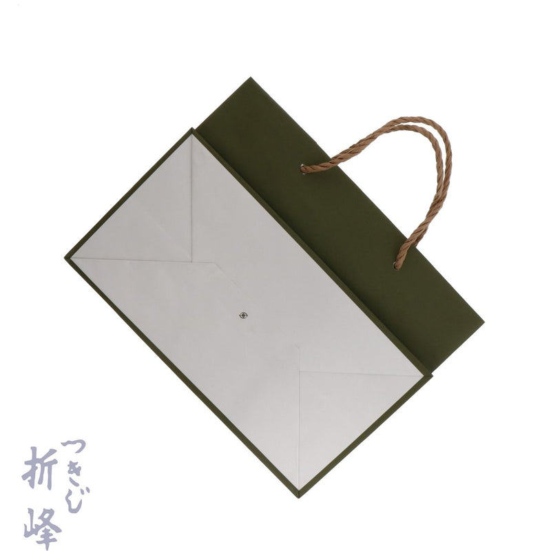 紙手提袋 緑ベタ大