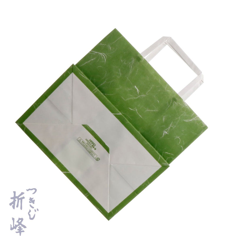 紙手提 雲竜緑 大 E