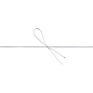 極細ゴム 片花結 130mm 銀