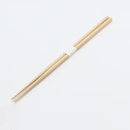 桧 細角箸 24cm 白帯巻