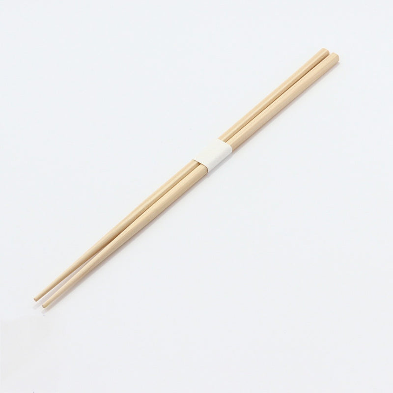 桧 細角箸 24cm 白帯巻