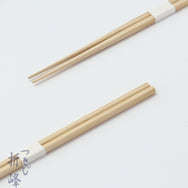 桧 細角箸 24cm 白帯巻