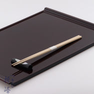 桧 細角箸 24cm 白帯巻