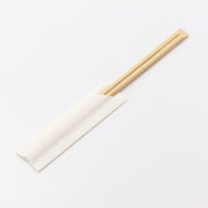 箸袋入 竹天削箸24cm 白ハカマ