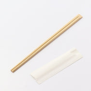 箸袋入 竹天削箸24cm 白ハカマ