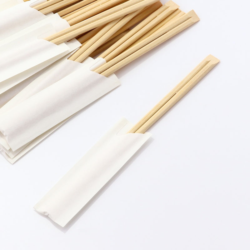箸袋入 竹天削箸24cm 白ハカマ