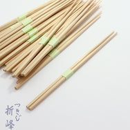 桧 細角箸 24cm 緑帯巻
