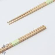 桧 細角箸 24cm 緑帯巻
