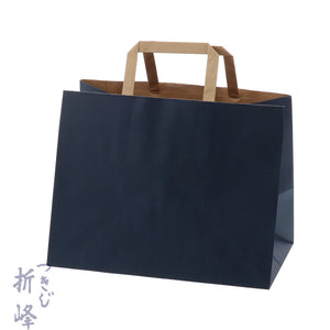 紙手提 Hフラット 280-1 未晒ネイビー