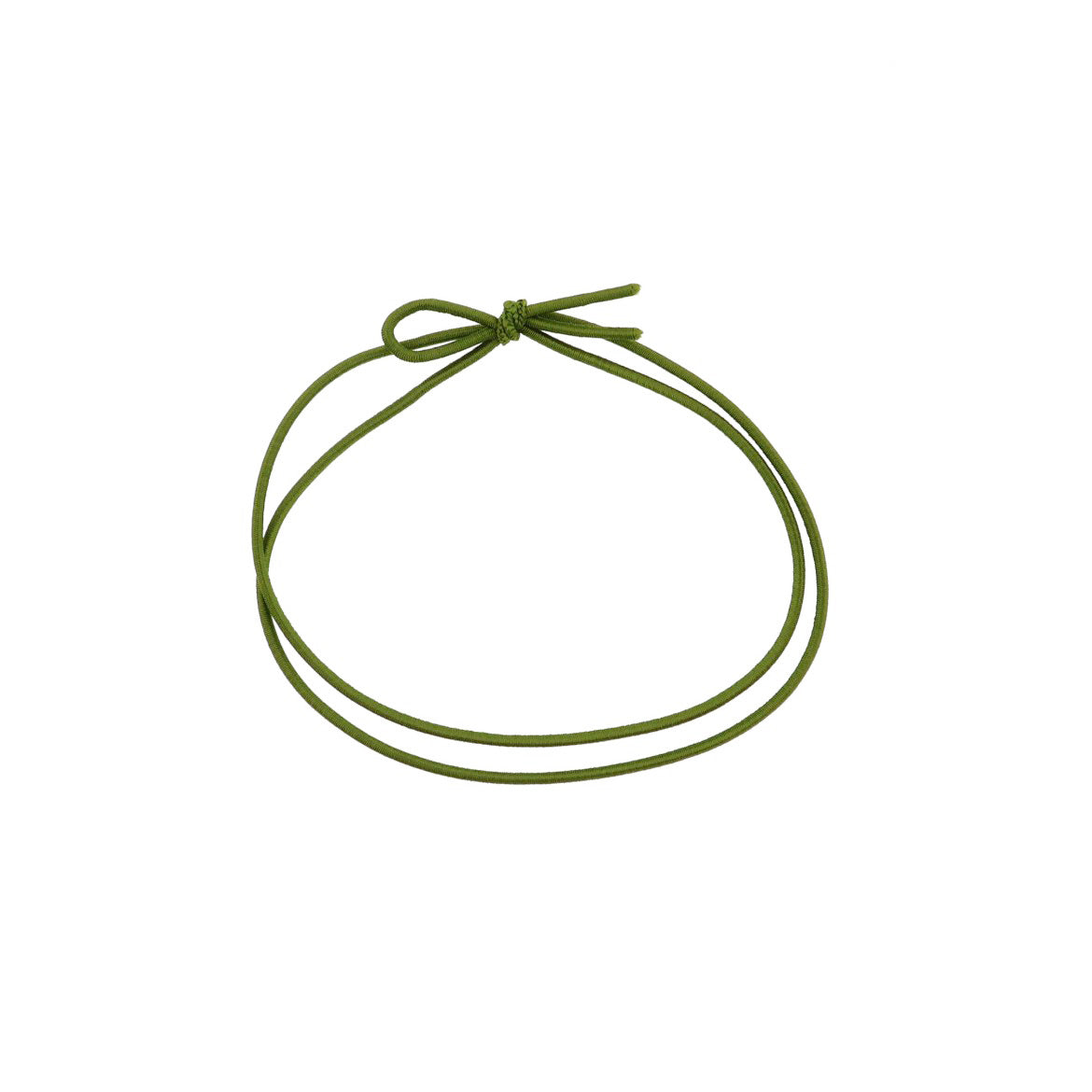 四季彩ゴム結 二重片花 115mm 小 緑