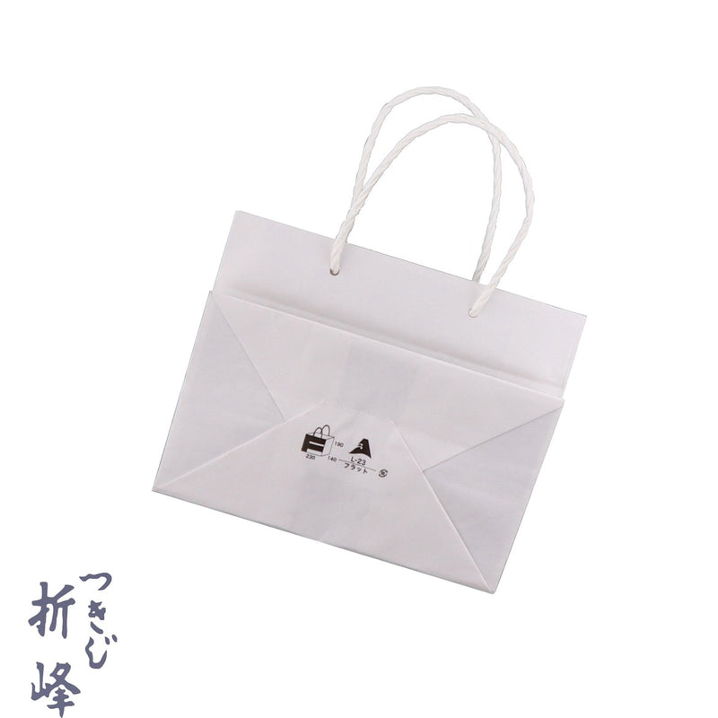 紙手提 白 フラット L-23