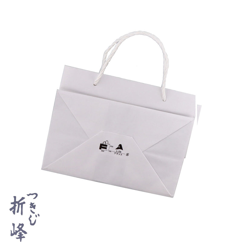 紙手提 白 フラット L-26