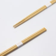 竹 角箸 24cm 白帯巻