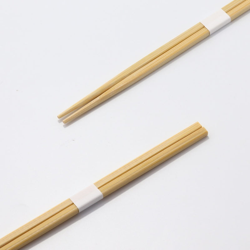 竹 角箸 24cm 白帯巻