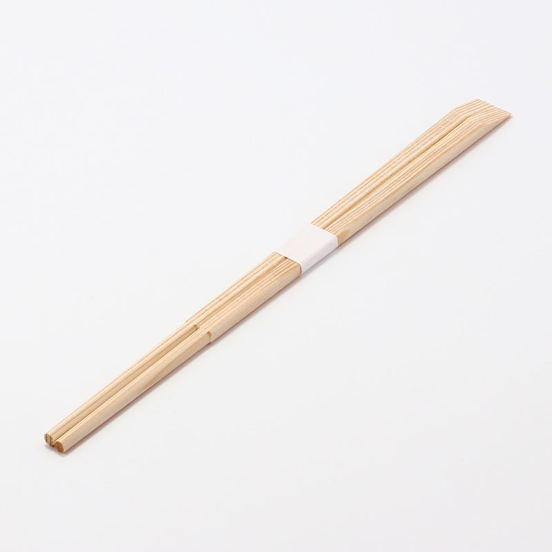 杉 新天削箸 24cm 白帯巻