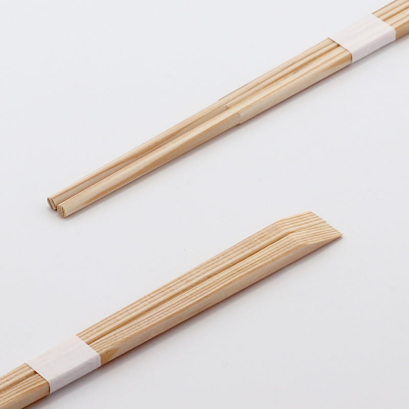 杉 新天削箸 24cm 白帯巻