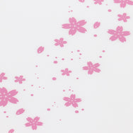 マットホワイト桜柄 202角 蓋