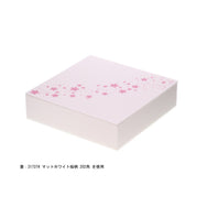 マットホワイト桜柄 202角 蓋