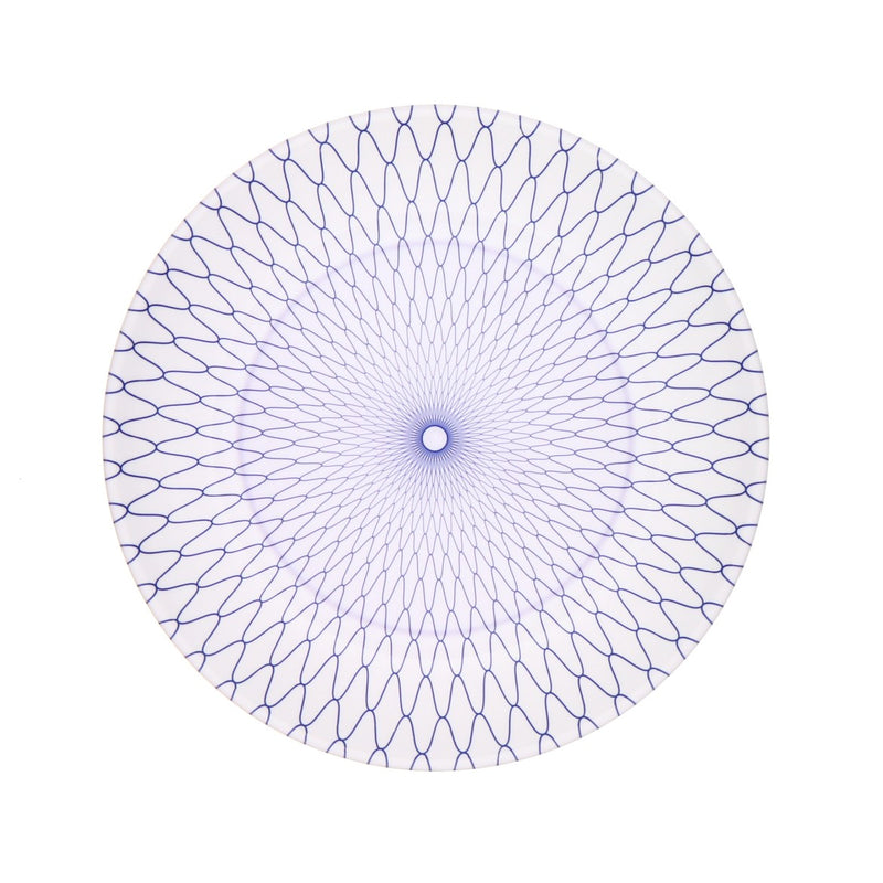 丸皿 Dー37 網目ブルー ★別途運賃かかります
