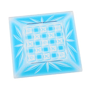 角皿ー20 錦切子・青 ★別途運賃かかります