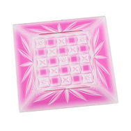 角皿ー20 錦切子・桃 ★別途運賃かかります