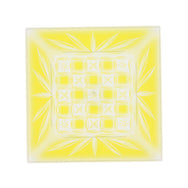 角皿ー20 錦切子・黄 ★別途運賃かかります