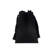 黒マット紙手提げ 黒平紐 20mm付