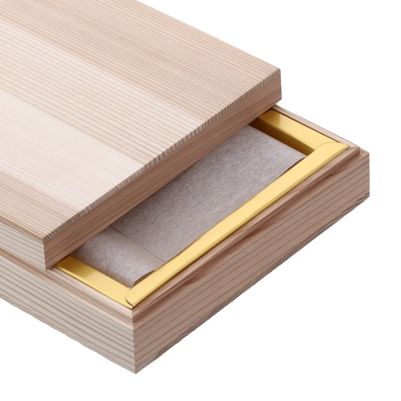 sugi hako「からすみ」両腹用 金台紙入【大】125×230mm