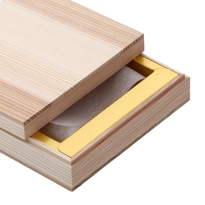 sugi hako「からすみ」両腹用 金台紙入【小】125×210mm