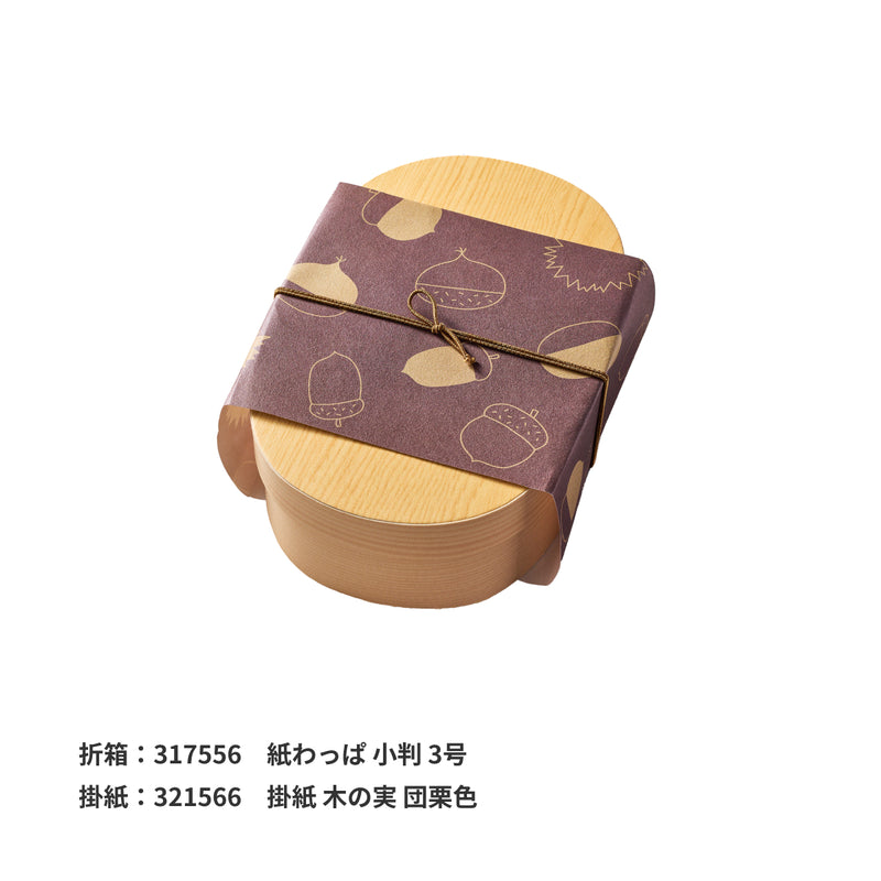 あわ色ゴム 二重片花結 120mm 錆利休(さびりきゅう)