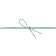 あわ色ゴム 二重片花結 120mm 薄緑(うすみどり)