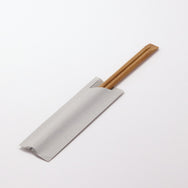 炭化竹天削21cm グレー 無地 ハカマ