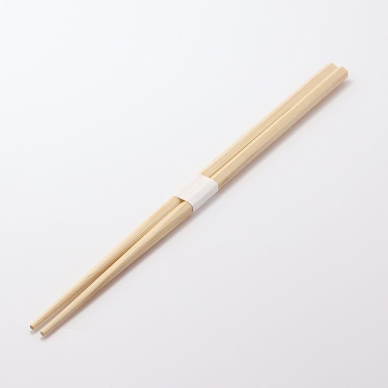 桧箸 六角 片口（太さ並）24cm 白帯巻