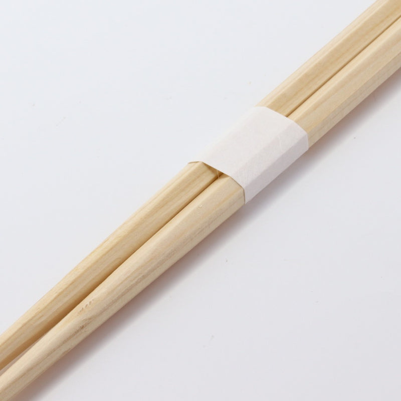 桧箸 六角 片口（太さ並）24cm 白帯巻
