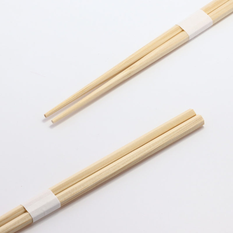 桧箸 六角 片口（太さ並）24cm 白帯巻