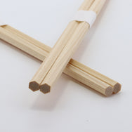 桧箸 六角 片口（太さ並）24cm 白帯巻
