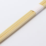 竹 六角箸 片口 24cm 白帯巻