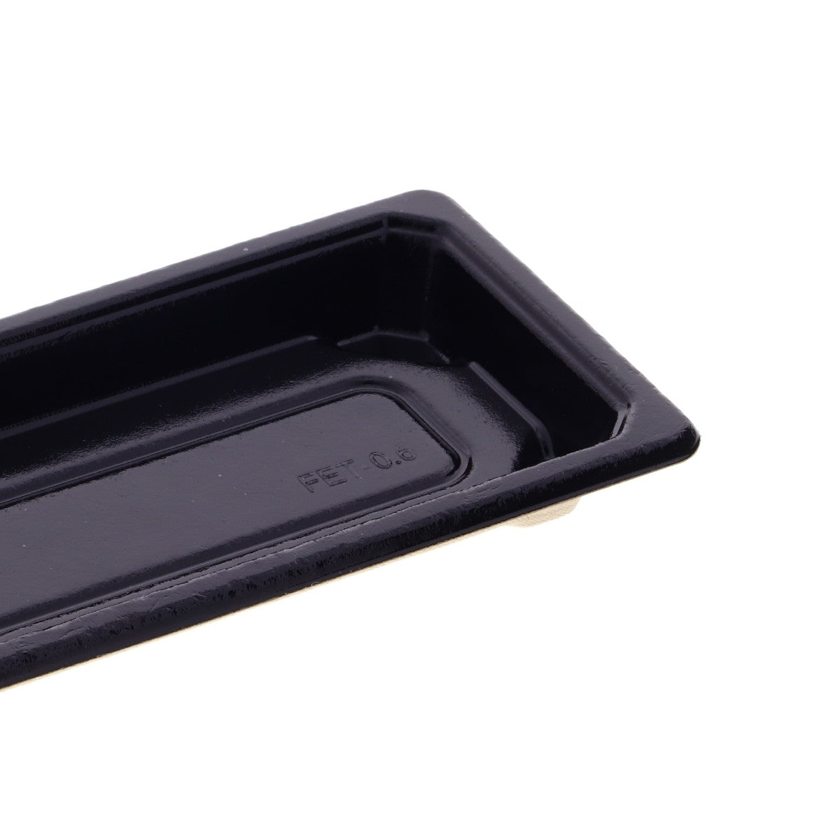 バガス寿司容器 FET-0.6本体  ブラック