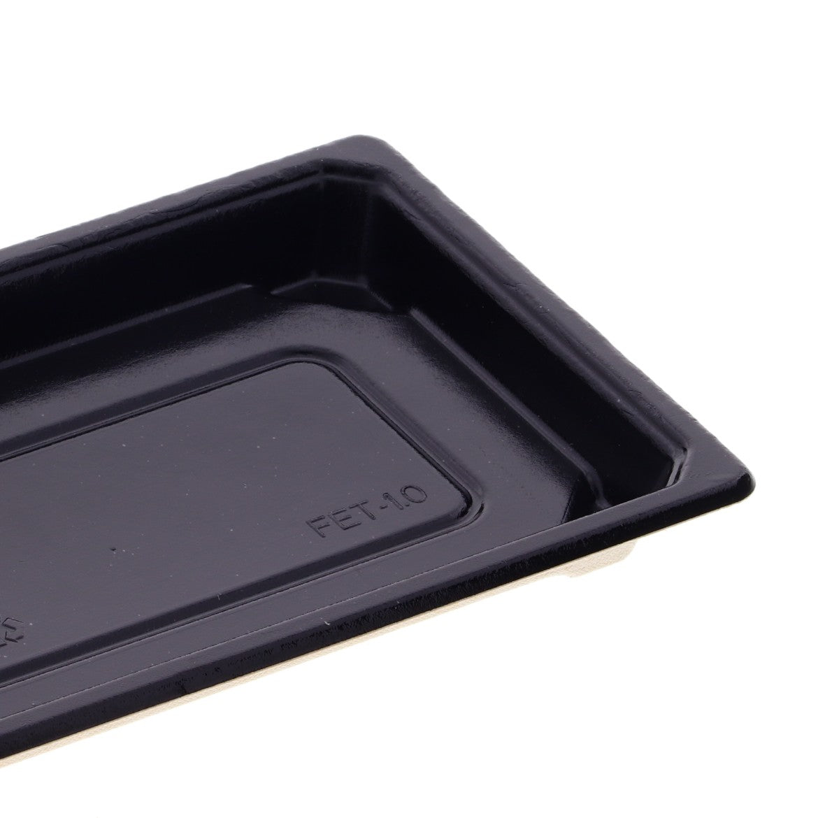 バガス寿司容器 FET-1.0本体  ブラック