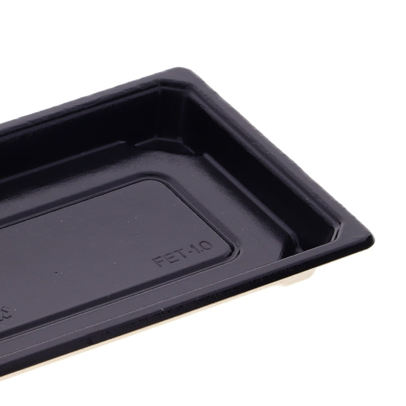 バガス寿司容器 FET-1.0本体  ブラック