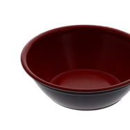 どんぶり170 本体 耐熱 赤黒 浅型