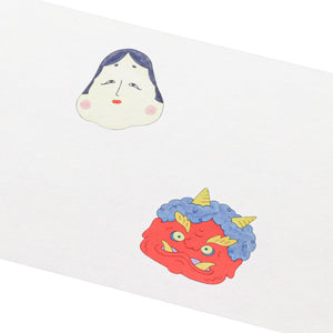 【季節商品】掛紙「鬼とお多福」120×400mm