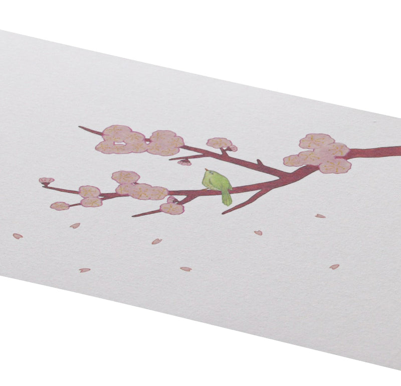 掛紙「桜と鶯」120×400mm