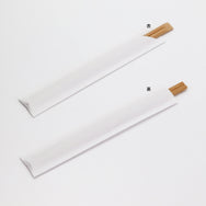箸：竹 炭化天削 21cm＋箸袋：名入れ4型8寸箸袋セット