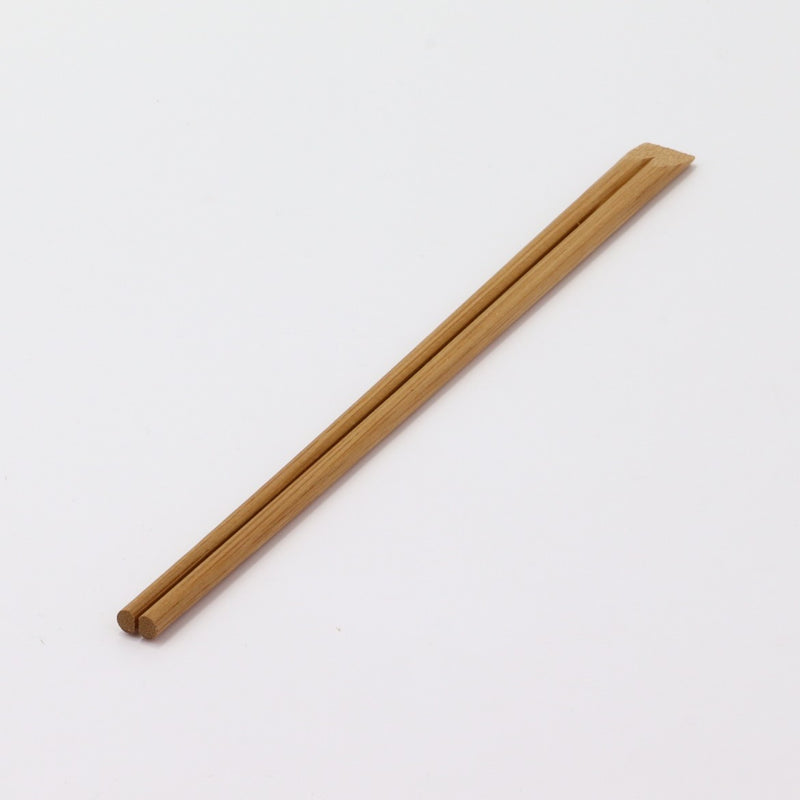 箸：竹 炭化天削 21cm＋箸袋：名入れ4型8寸箸袋セット