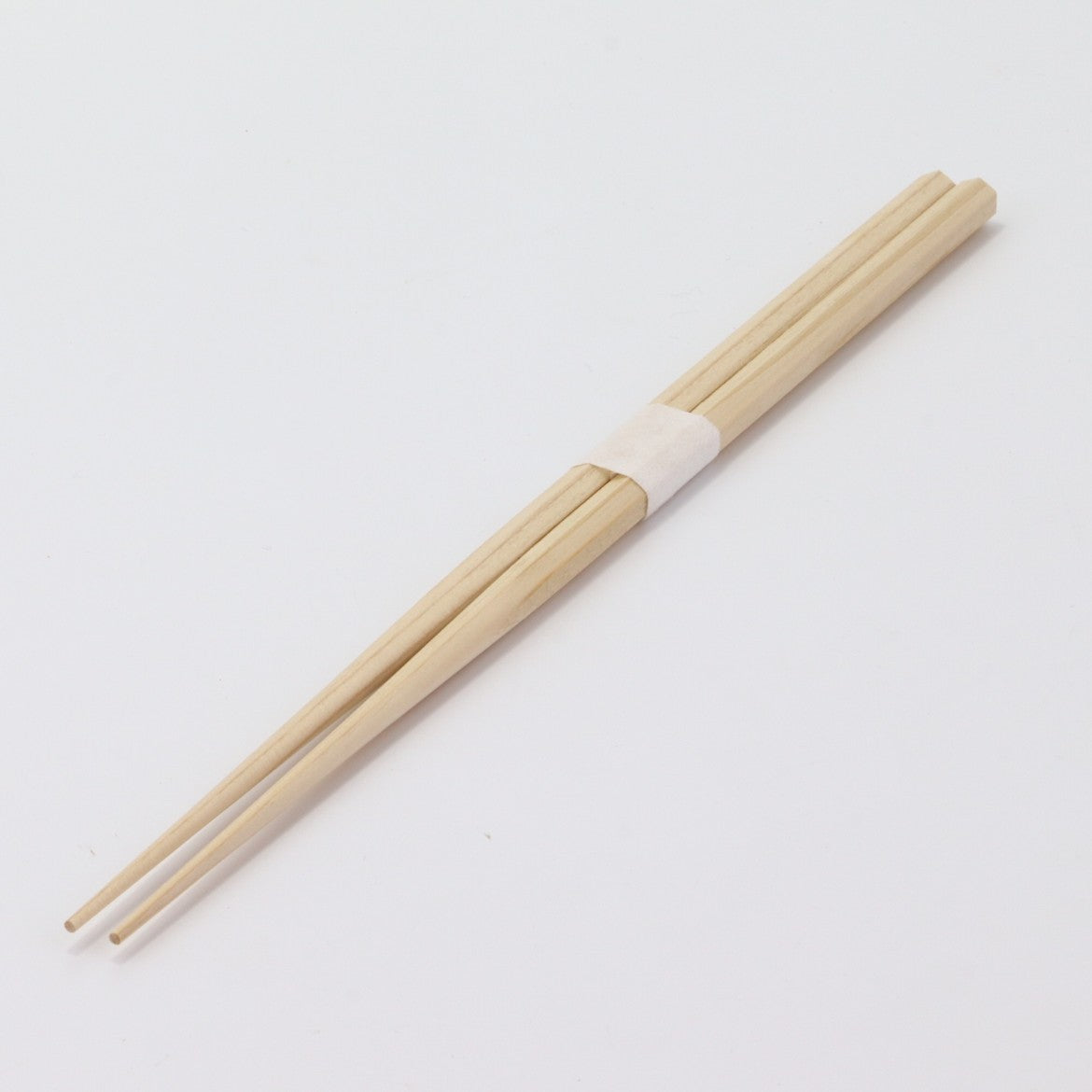 箸：桧六角箸 24cm＋箸帯：名入れ箸帯20mm幅巻き