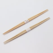 箸：桧角らんちゅう 24cm＋箸帯：名入れ箸帯20mm幅巻き
