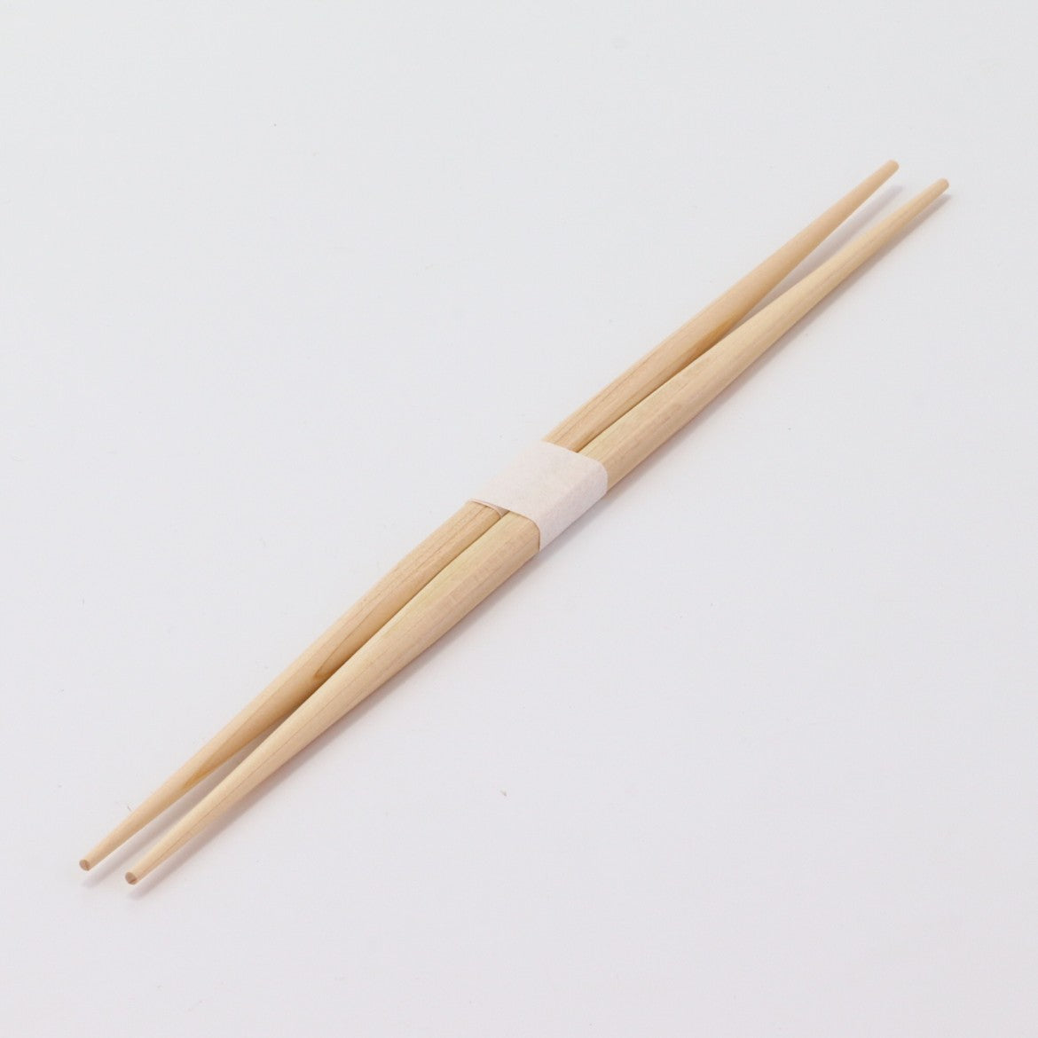 箸：桧角らんちゅう 24cm＋箸帯：名入れ箸帯20mm幅巻き