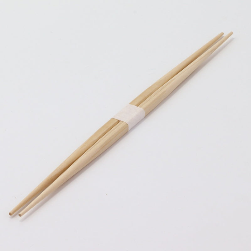 箸：桧角らんちゅう 26cm＋箸帯：名入れ箸帯20mm幅巻き